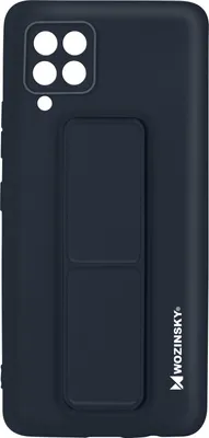 Produktbild von Wozinsky Kickstand Case Silikonhülle mit Ständer Samsung Galaxy A42 5G Marineblau