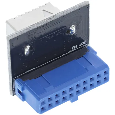 Produktbild von InLine USB 3.0 zu USB 3.1 Frontpanel Key-B Adapter gerade intern, Mehrfarbig