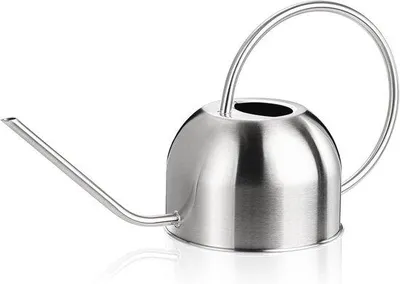 Produktbild von Famanu Gießkanne 1,5 Liter aus rostfreiem Edelstahl - mit langer Ausgießtülle