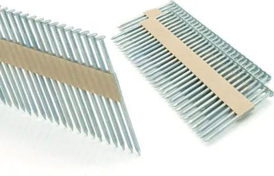 Produktbild von Prebena Rundkopfnägel verzinkt Ring RKP31/80NKRI Papiermagazinierte Nägel 20°