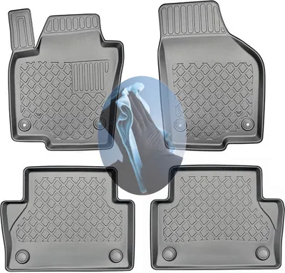 Produktbild von Z518958 TPE-Gummifußmatten kompatibel mit  VW Sharan  2 Facelift Van Kombi 5-türer 2015- 5Sitze