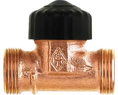 Produktbild von Vorlauf-Regulierventil Heimeier mit Bauschutzkappe 3/4 Zoll 1328-02.000 ohne Handregulierkappe