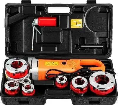 Zdjęcie produktu dla Gwintownica elektryczna do rur, moc 2300 W, 6 wkładek w zestawie