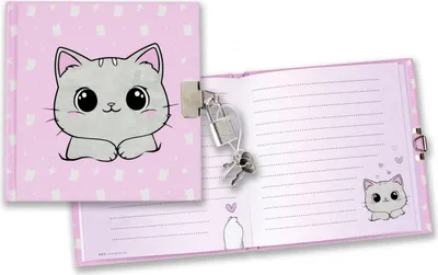 Produktbild von Kitty Plüsch wiederverschließbares Tagebuch STARPAK 558504