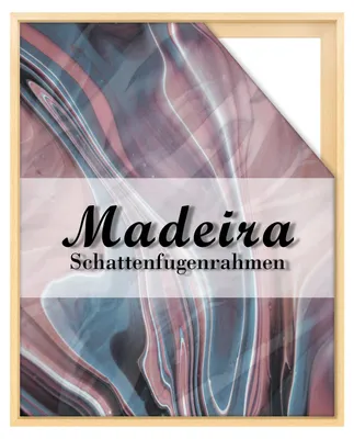 Obrázek produktu pro Schattenfugenrahmen Madeira 50x100 cm in Natur Unbehandelt