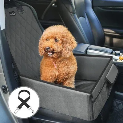 Productafbeelding van Famanu Opvouwbare, waterdichte autostoel voor honden - Een comfortabele reisgenoot voor kleine honden