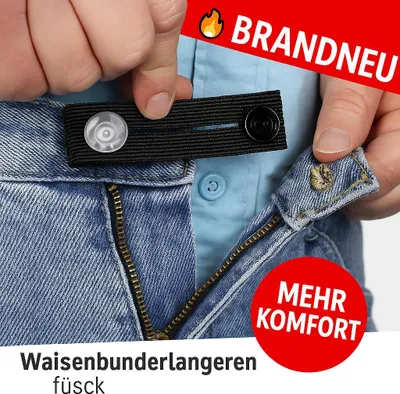 Produktbild von Hosenbund Verlängerer 5 Stück Uni Taille Knopf DIY Erweiterung Jeans Rock Maternity