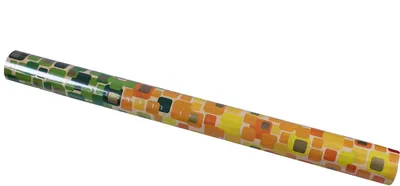 Image de Papier cadeau Wenko 50cm multicolore vert jaune or mariage anniversaire rouleau 15 mètres
