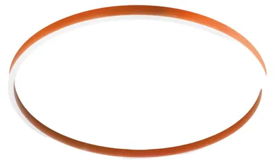 Imagen del producto de Lámpara de techo AELA P/G en color naranja quemado, de aluminio, con doble iluminación LED integrada de 60 W + 12 W, 3800 lúmenes, regulable mediante atenuación de fase. Marca: Gealuce