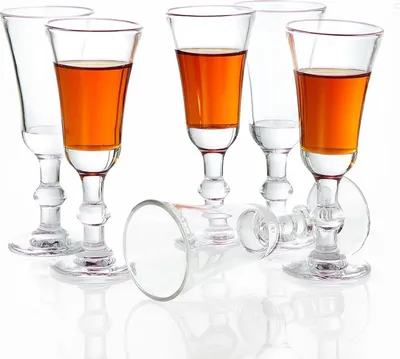 Image de Jaief Verres à liqueur 30 ml Shot Verres à liqueur 6pcs heavy base Lave-vaisselle