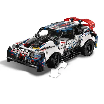Produktbild von LEGO 42109 Technic Control+ Top-Gear Ralleyauto mit App-Steuerung, Rennauto, ferngesteuertes Auto, Spielzeug für Kinder ab 9 Jahre und Erwachsene