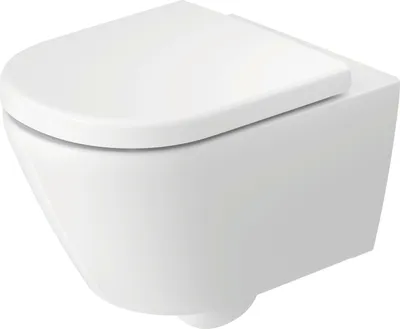 Produktbild von Duravit Wand-WC, Tiefspüler D-Code 37x54cm, 4,5 l, riml, w, m vorm. Scharn.