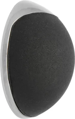 Produktbild von WAGNER Türstopper SCREW OR GLUE / Schrauben oder Kleben - Ø 30 x 12 mm, Metall Edelstahloptik, Kautschuk schwarz - 15512811