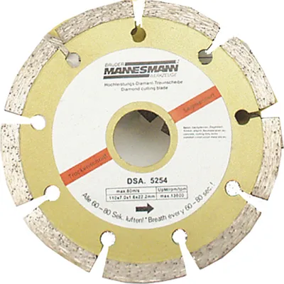 Image de BRÜDER MANNESMANN Disque à tronçonner diamanté segmenté 300 mm