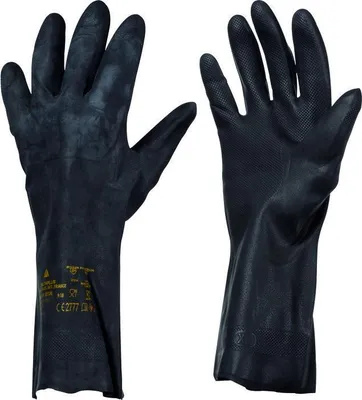 Produktbild von Gt Neopren/Latex Schutzhandschuhe, 30cm, Größe 9/10, Chemikalienschutz