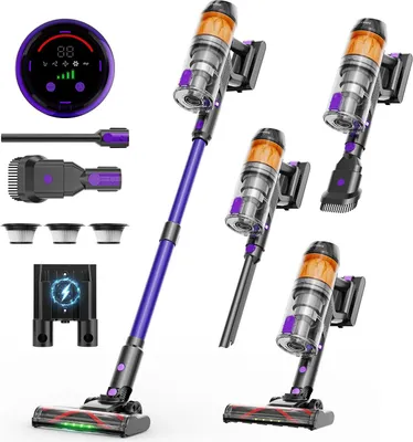 Obrázek produktu pro Akumulátorový vysavač, výkon 500 W, HEPA filtr, fialový, EU
