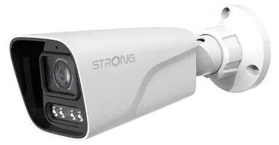 Imagen del producto de Cámara IP tipo bala, 5MP, alta calidad, visión nocturna avanzada, compatible con PoE, para uso en exteriores, color blanco