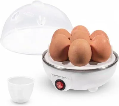 Image de Cuiseur à œufs pour 1 à 7 œufs avec gobelet doseur et interrupteur automatique