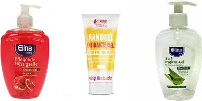 Produktbild von Handpflege-Set mit Flüssigseife 500 ml & antibakteriellem Handgel 75 ml, Granatapfel & Aloe Vera