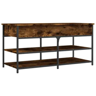 Obrázok produktu pre vidaXL Lavica na topánky dub dymový 100x42,5x50 cm materiál na báze dreva