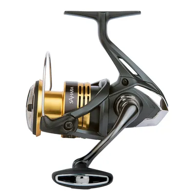 A product shot of a fishing reel.