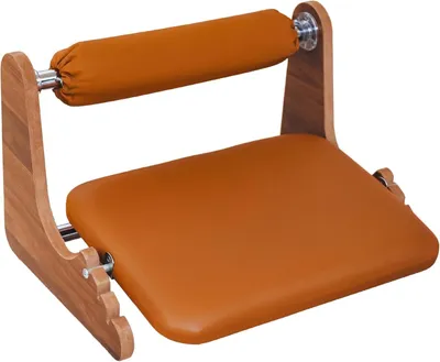 Image de Repose-pieds de bureau ergonomique - Similicuir - 3 hauteurs réglables - Bois MDF