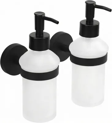 Produktbild von Wandseifenspender Edelstahl 304, 250 ml, schwarz, für Badezimmer