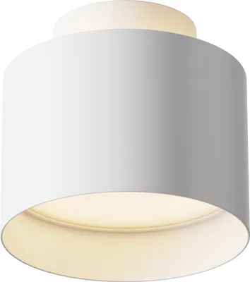 Zdjęcie produktu dla Lampa sufitowa LED, metalowa, biała, okrągła