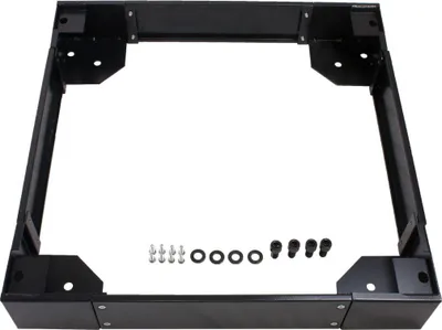 Produktbild von Rockstable 19" Sockel - Rollenplattform - Schwarz - SPCC - Stahl - 48,3 cm (19 Zoll) - 600 mm - 600 mm