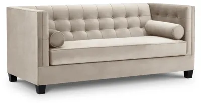 Zdjęcie produktu dla Chesterfield Sofa Couch Zweisitzer Stoff Couchen Sofas 2 Sitzer Bettfunktion