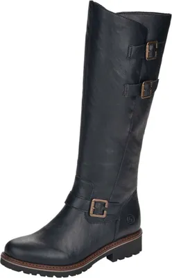Produktbild von Remonte Damen Stiefelette mit verstellbarer Schaftweite & Reißverschluss R6590, Größe:42 EU, Farbe:Schwarz