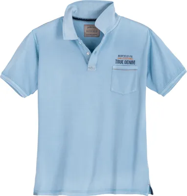 Produktbild von Redfield Poloshirt XXL Vintage Brusttasche hellblau