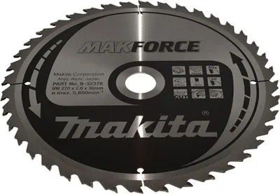 Immagine prodotto di Makita MAKFORCE Sägeb. 270x30x40Z B-32378