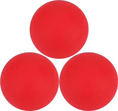 Image de 6,5 cm 3PCS Thud Balles de jonglage Set de balles pour débutants et professionnels Rouge