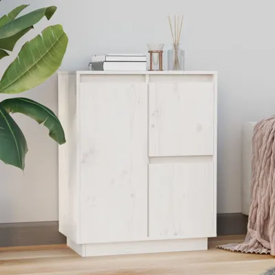 Obrázek produktu pro vidaXL Příborník bílý 60x34x75 cm Borovicový masiv