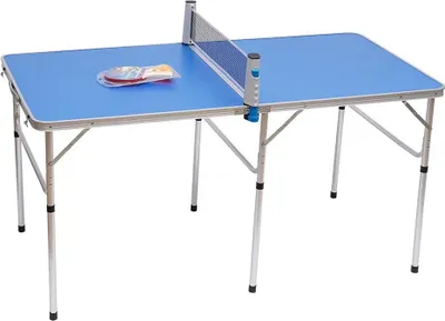 Produktbild von Klappbare Tischtennisplatte - Ping Pong Tisch - Aluminiumrahmen - 152 x 76 x 76 cm - Faltmaß 76 x 76 x 7 cm - Inkl. Netz - MDF-Platte - Ca. 9,2 kg