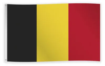 Produktbild von Belgien Länderflagge aus Stoff 90x150cm