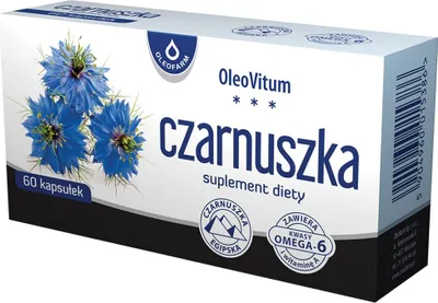 Produktbild von OLEOFARM Schwarzkümmel Schwarzkümmelöl OMEGA ACIDS Immunität 60 Kaps.