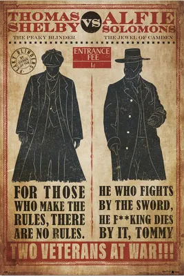 Produktbild von Peaky Blinders - Thomas vs Alfie - TV-Serie Film - Poster - Größe 61x91,5 cm
