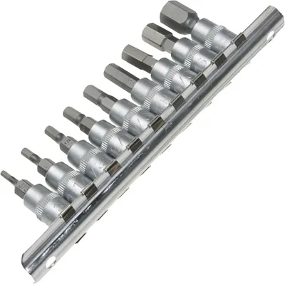 Image de 9 x embouts Douilles Douille POUCE SAE 1/4" femelle