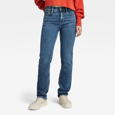 Produktbild von G-STAR RAW DENIM STRACE STRAIGHT WMN antique faded orinoco blue Damen Jeans