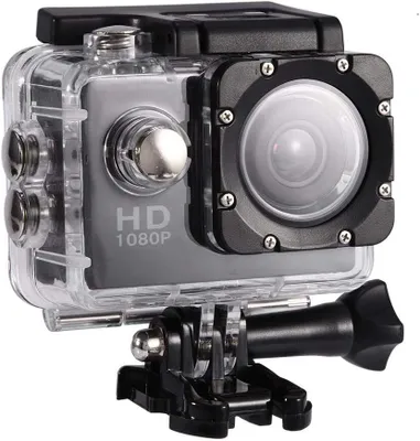 Produktbild von Action Kamera 12MP Wasserdicht 30m Outdoor Sport Video DV Kamera 1080P Full HD LCD Mini Camcorder mit 900mAh wiederaufladbaren Akkus