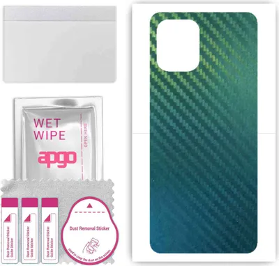 Produktbild von apgo Rückseite Schutzfolie, Skin, kompatibel mit Oppo Find X3, Hinten Displayschutzfolie aus Vinylfolie, kratzfest, einfache Montage - Kohlenstoff-Chamäleon CAKA1