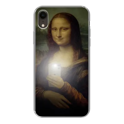 Produktbild von MuchoWow® Handyhülle Schutzhülle Hülle für iPhone XR Mona Lisa - Da Vinci - Telefon Silikon Softcase Handy Hülle - Schutzdeckel