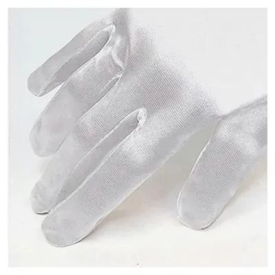 Produktbild von Damen lange Satin-Handschuhe, klassische Opernhandschuhe im Stil der 1920er Jahre für festliche Anlässe, Hochzeiten und Halloween