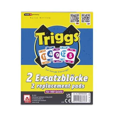 Produktbild von Nürnberger Spielkarten Verlag: Triggs - Ersatzblöcke
