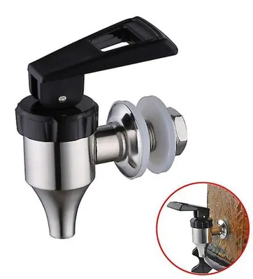 Productafbeelding van Kran voor drank, roestvrij staal 304 - 16 mm - Tappertje voor drankdispensers - Bierkraan - Vervangingskraan voor bier, wijn en sap - Geschikt voor emmers en drankcontainers