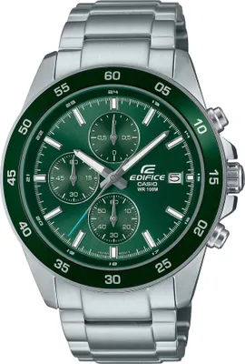 Produktbild von Casio Sportliche Armbanduhr EFR-526D-3AVUEF, Chronograph, Edelstahl, Silber, Neobrite, Verschraubt, One Size