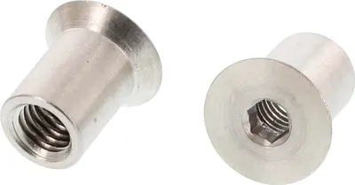 Produktbild von Hülsenmutter Senkkopf M8x16 Edelstahl 1.4305 mit Innensechskant - A1, Senkkopf, rostfrei, 100 Stück