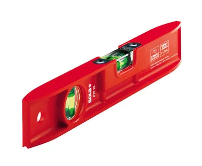 Image de SOLA PTF25 - Niveau à bulle torpille en plastique (250 mm), Rot